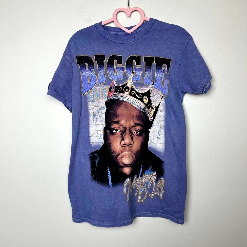 The Notorious B.I.G NWOT Unisex Purple Crew Neck Short Sleeve Casual T-Shirt